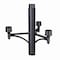 Z-Lite Outdoor Outdoor Posts + Hardware, 4-Light, 22.75 In.W x 25.75 In.H, Black/ 501-4BK - alternate 1